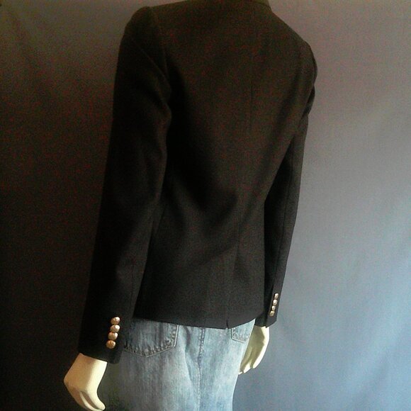 J. Crew Black Wool Blend Schoolboy Jacket Blazer 4 - Picture 7 of 12